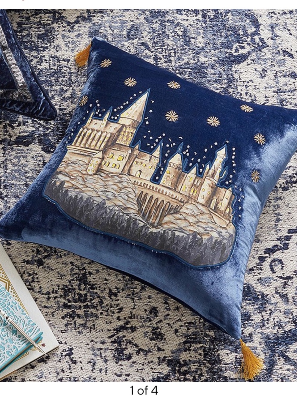 Pottery Barn Harry Potter Hogwarts Castle pillow w/ insert